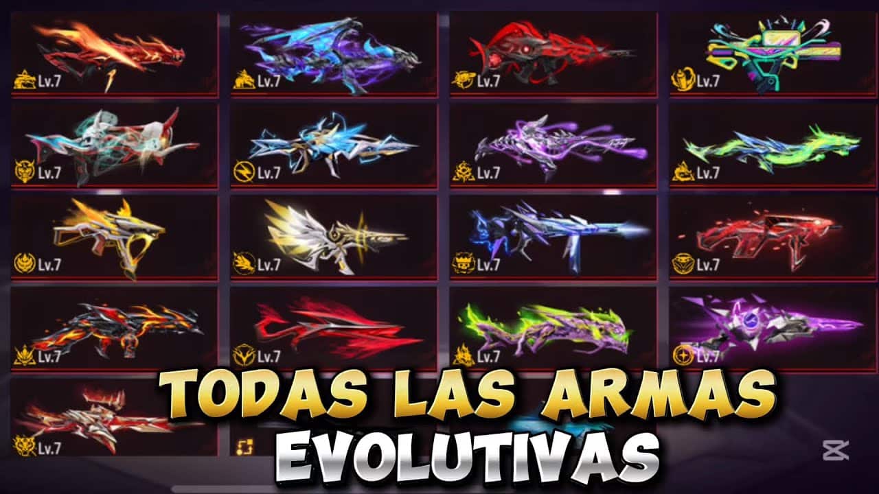 cual es la diferencia entre las armas evolutivas y las normales en free fire