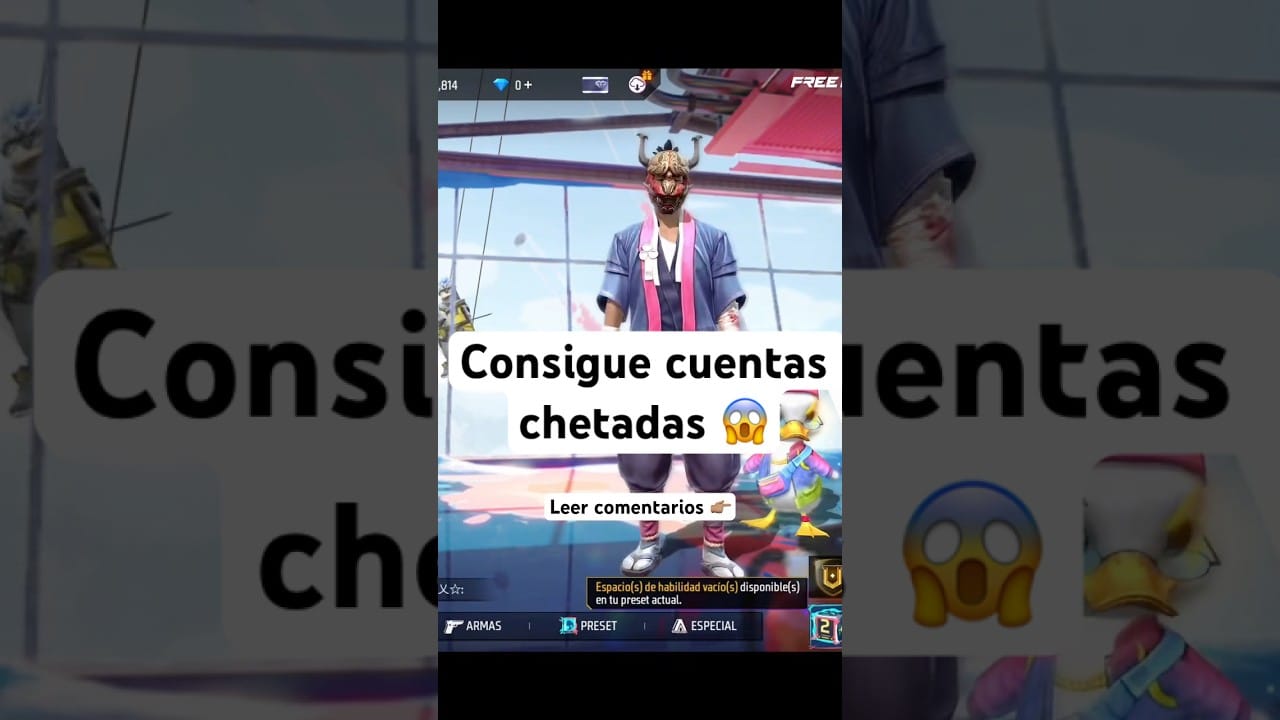 que son las cuentas chetadas en free fire