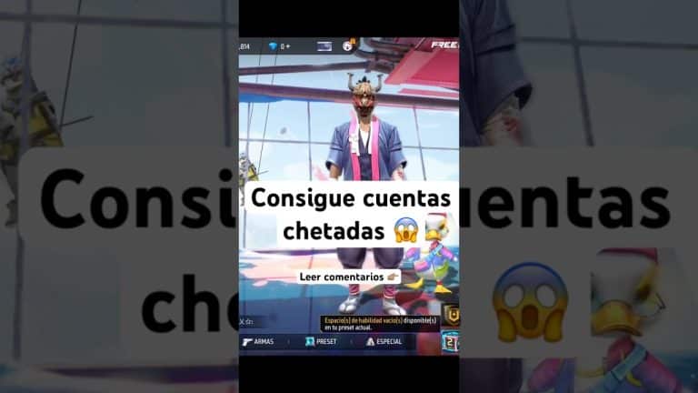 que son las cuentas chetadas en free fire y como obtener una